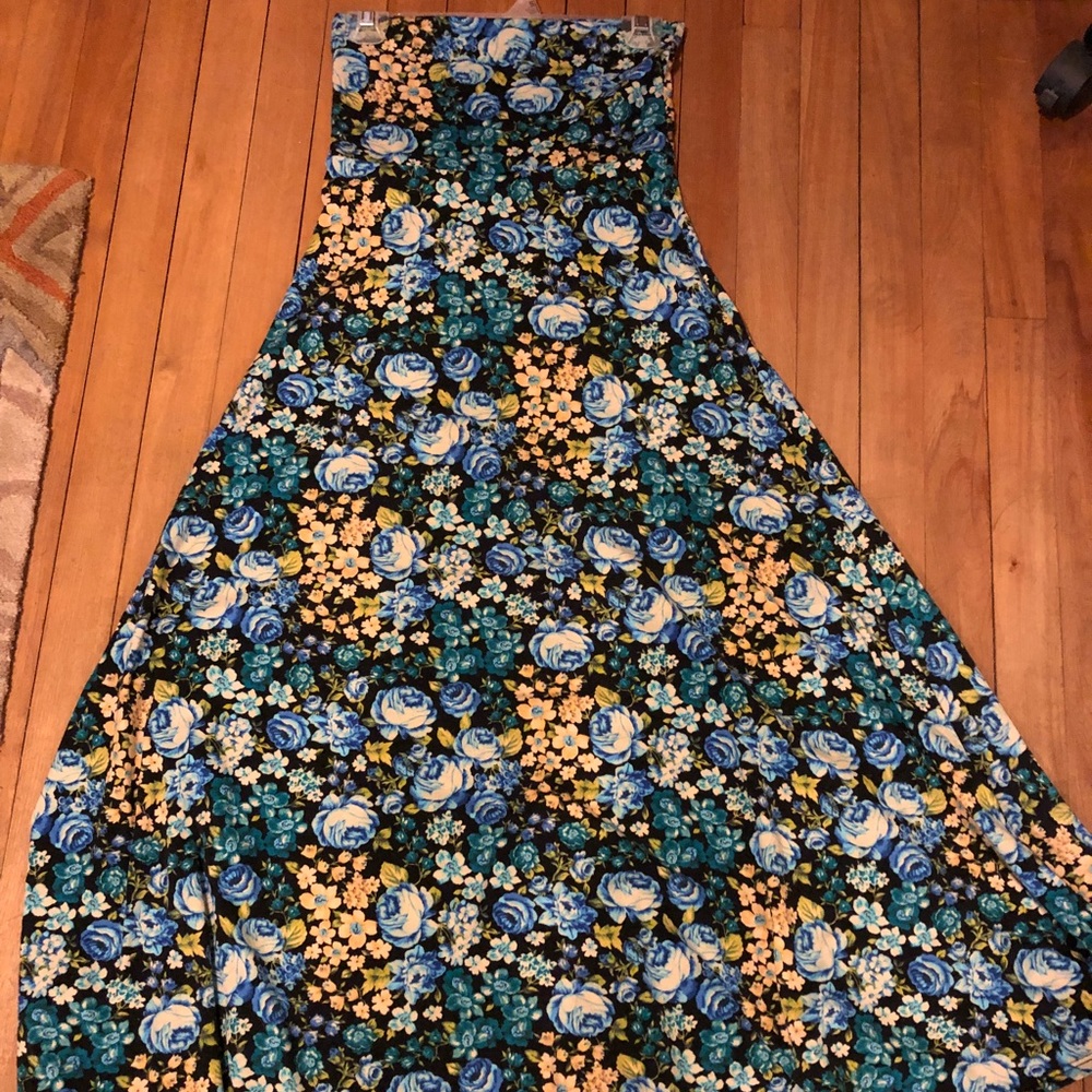 Lularoe floral maxi skirt size Xxs super stretchy